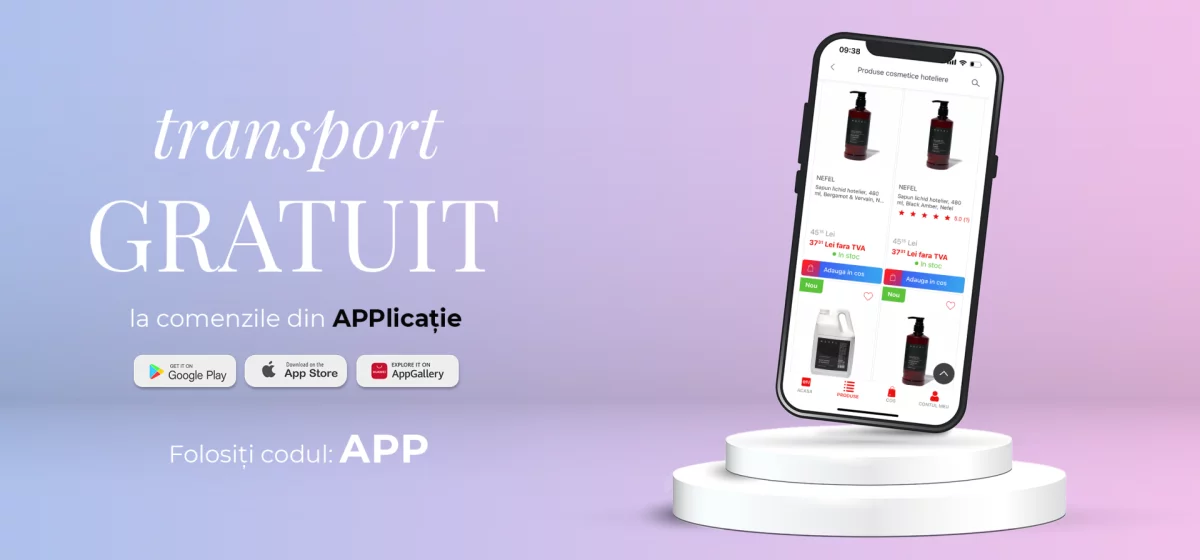  Descarca aplicatia pentru a beneficia de transport gratuit!