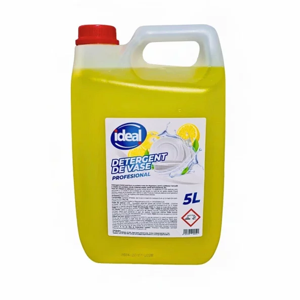 Detergent de vase profesional 5 L, parfum citrice, Ideal