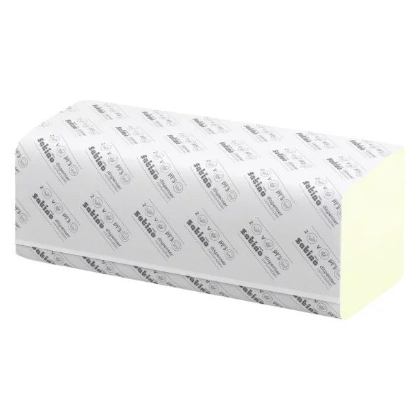 Prosoape hartie pliate V-fold, 2 straturi, 160 de bucati/pachet, verzi