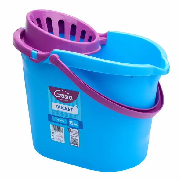 Galeata cu storcator, 15 L, semiovala, Gosia