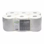Set 12 role hartie igienica 2 straturi, mini jumbo, Basic By Nature