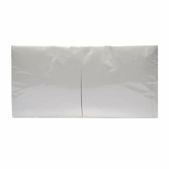 Servetele de masa albe, 2 straturi, 33x33 cm, 250 bucati