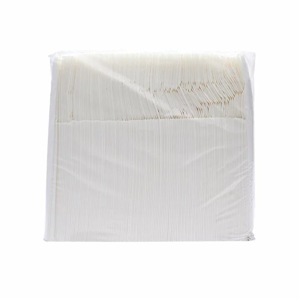 Servetele albe pentru tacamuri, 2 straturi, 33x33 cm, 130 bucati
