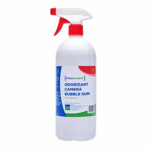 Odorizant ambiental profesional cu pulverizator, 1 L, parfum bubble gum, Prime Source