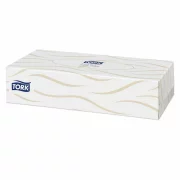 Servetele faciale albe, 2 straturi, 100 bucati, extra soft premium, Tork
