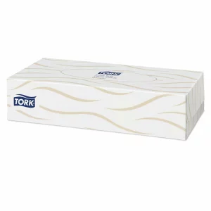 Servetele faciale albe, 2 straturi, 100 bucati, extra soft premium, Tork