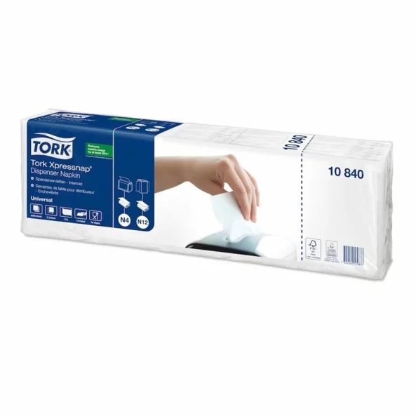 Servetele de masa pentru dozator N4, 1125 bucati, albe, Tork Xpressnap
