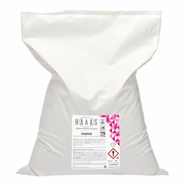 Detergent pudra atomizat profesional pentru masina de spalat automata, 20 Kg, Nano, HAAAS