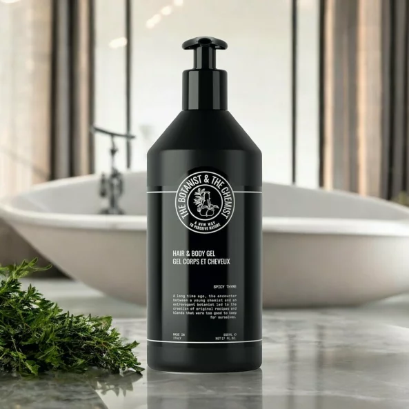 Gel de dus si par hotelier, 500 ml, Spicy Thyme, The Botanist &amp; The Chemist