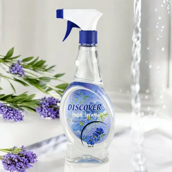 Odorizant ambiental cu pulverizator, 500 ml, parfum lavanda, Discover