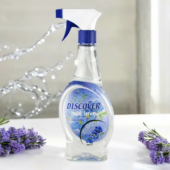 Odorizant ambiental cu pulverizator, 500 ml, parfum lavanda, Discover