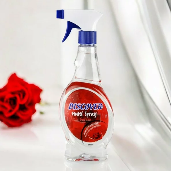 Odorizant ambiental cu pulverizator, 500 ml, parfum rose, Discover
