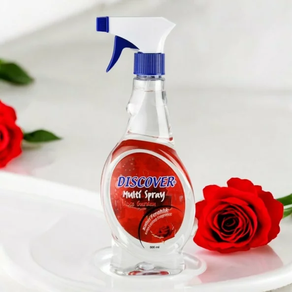 Odorizant ambiental cu pulverizator, 500 ml, parfum rose, Discover