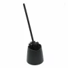Set perie pentru wc PP cu suport din plastic, negru