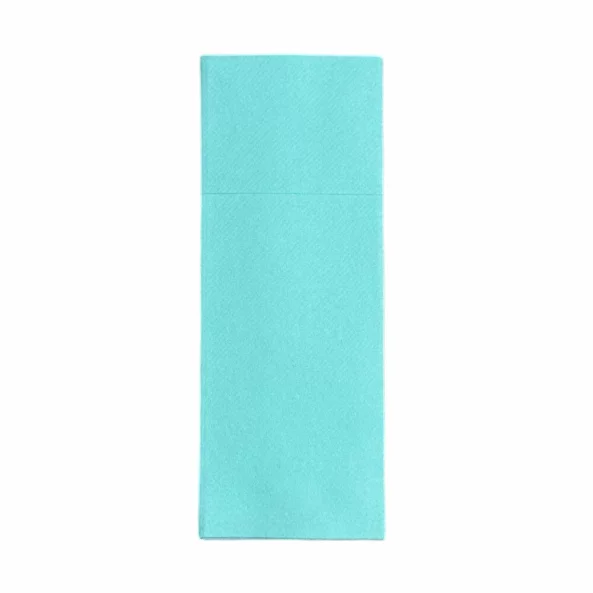 Servetele suport tacam cu buzunar, Aqua, 40x32 cm, 50 bucati