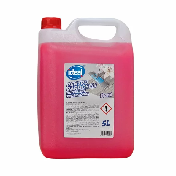 Detergent concentrat profesional pentru pardoseli, 5 L, parfum Floral, Ideal