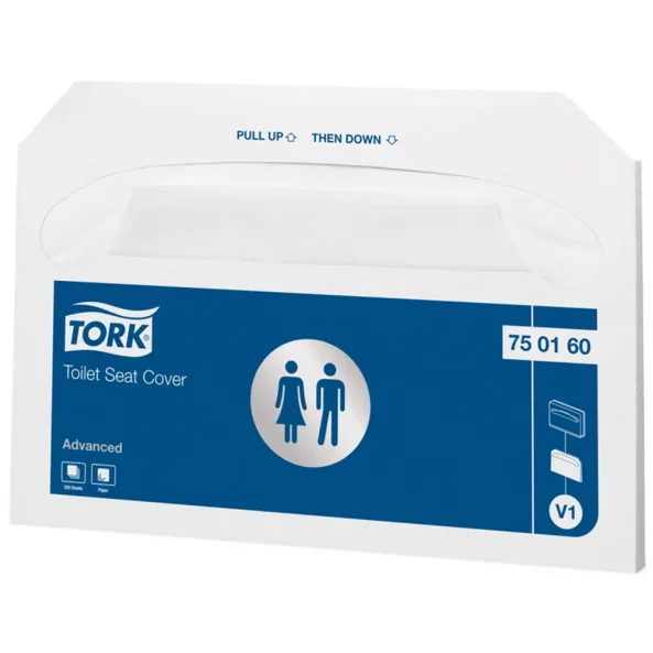 Acoperitori colac wc din hartie, 250 bucati/pachet, Tork