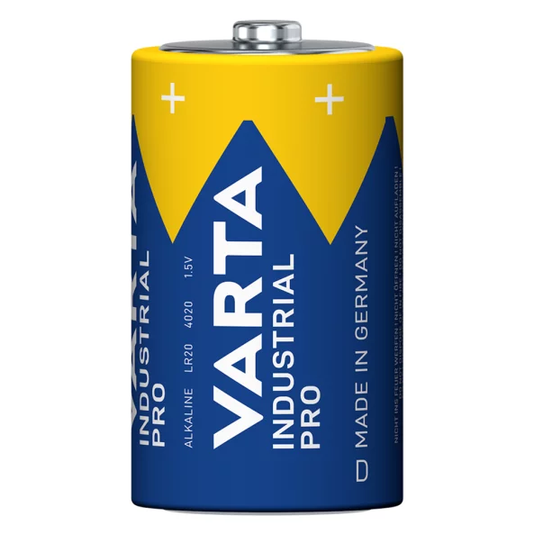 Baterie alcalina LR20 Industrial Pro 4020, 1.5V, Varta