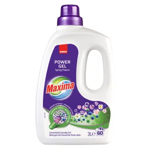 Detergent gel concentrat pentru rufe, 3 L, Flowers Spring, Sano Maxima
