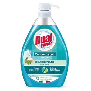 Detergent vase manual bicarbonat cu pompa, 1 L, Dual Power