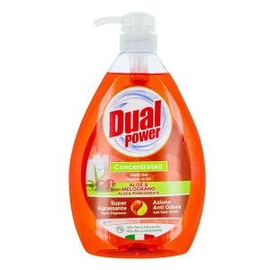 Detergent vase manual cu pompa, 1 L, aloe si rodie, Dual Power