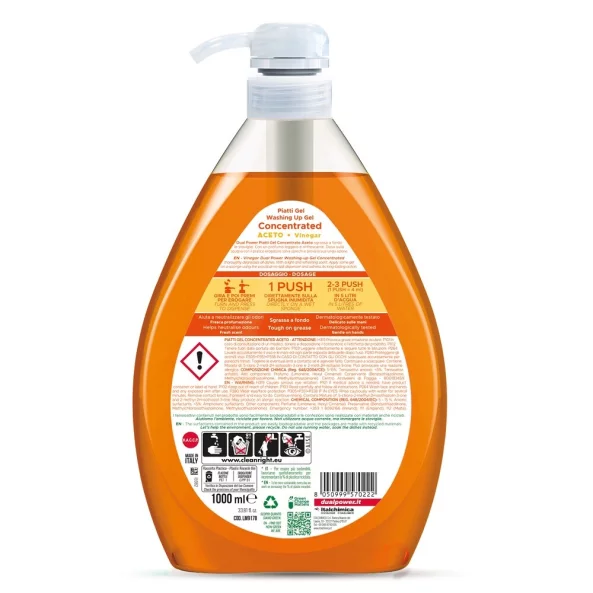 Detergent vase manual otet cu pompa, 1 L, Dual Power