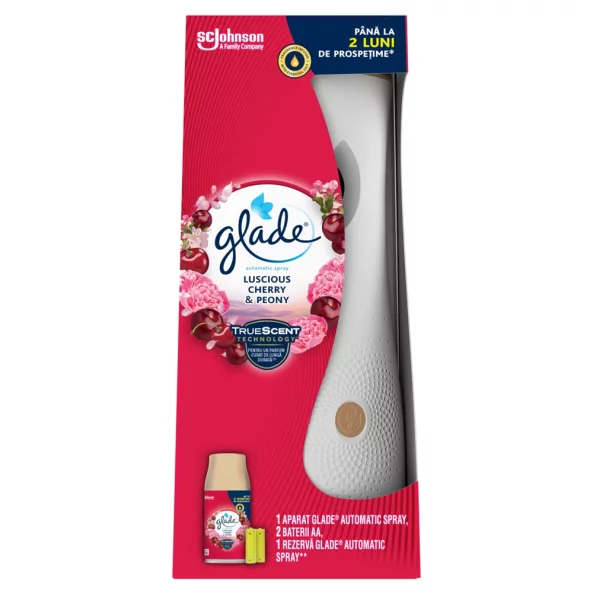 Odorizant camera (aparat+rezerva), 269 ml, Cherry&amp;Peony, Glade
