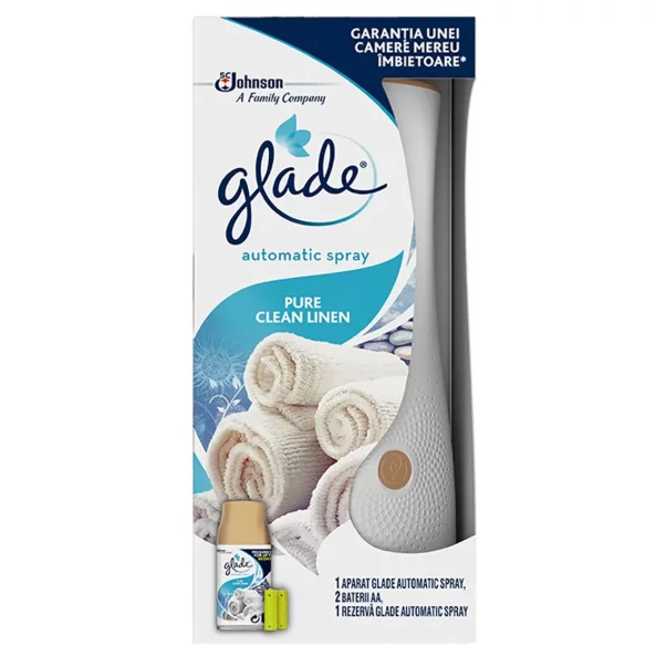 Odorizant camera (aparat+rezerva), 269 ml, Clean Linen, Glade