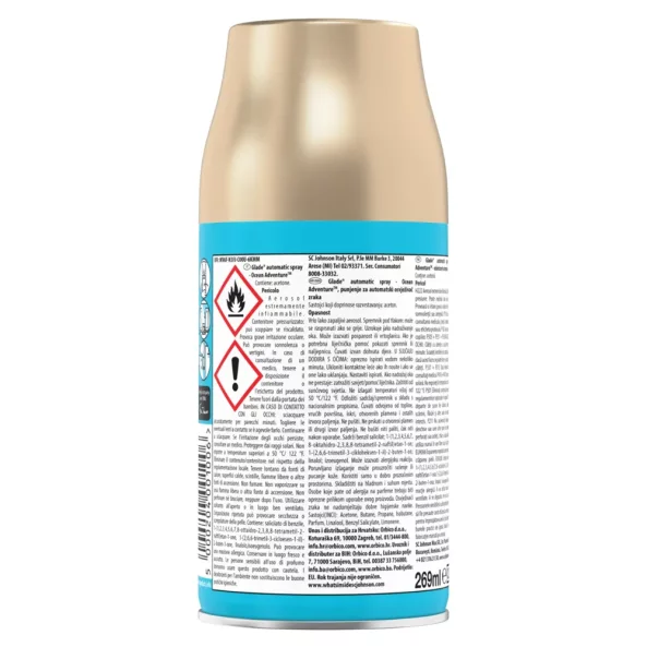 Rezerva odorizant camera, 269 ml, Ocean, Glade