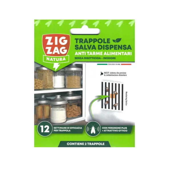 Anti molii pentru alimente, 2 bucati/set, Zig Zag