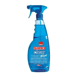 Detergent geamuri cu pulverizator, 1 L, Clear Blue, Sano