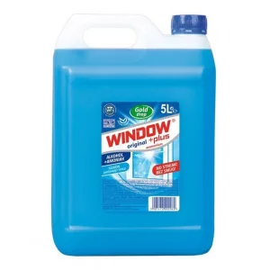Detergent pentru geamuri si oglinzi, 5 L, Window Plus, Gold Drop