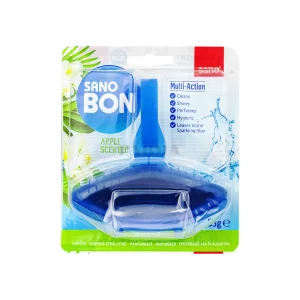 Odorizant WC 5 in 1 cu suport, 55 gr, mar, Sano Bon