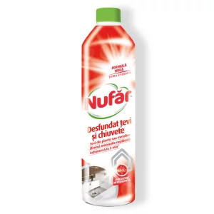Solutie de desfundat tevi si chiuvete 375 ml, Nufar