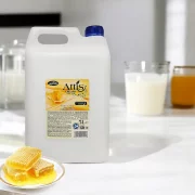 Sapun lichid cremos, testat dermatologic, 5 L, lapte si miere, Attis