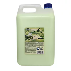 Sapun lichid cremos, testat dermatologic, 5 L, masline si castraveti, Attis