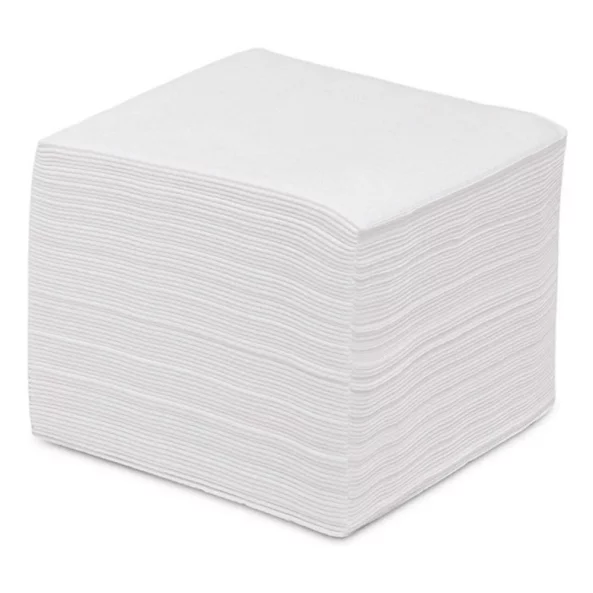 Servetele de masa albe, 1 strat, 25x25 cm, 100 bucati