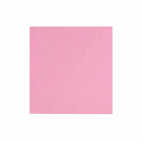 Set servetele de masa, roz rosa, 2 straturi, 33x33 cm, 400 bucati/set
