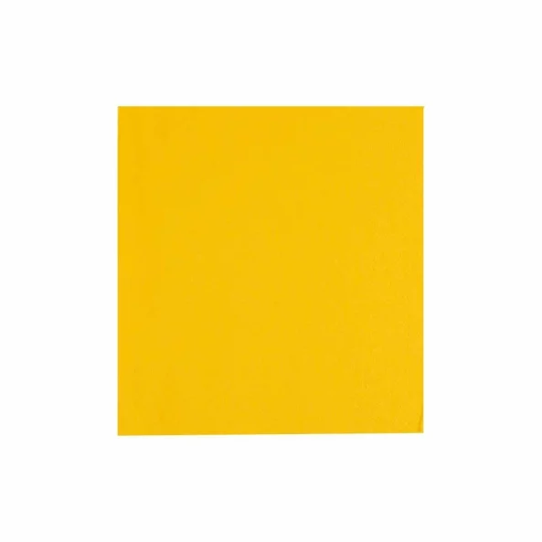 Set servetele de masa, galben-giallo sole, 2 straturi, 33x33 cm, 400 bucati/set