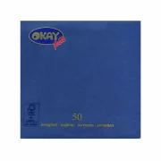 Set servetele de masa, albastru inchis blue, 2 straturi, 33x33 cm, 400 bucati/set