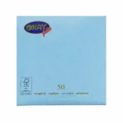 Set servetele de masa, azur, 2 straturi, 33x33 cm, 400 bucati/set