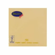 Set servetele de masa, crem champagne, 2 straturi, 33x33 cm, 400 bucati/set