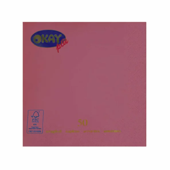 Set servetele de masa, lila inchis purple, 2 straturi, 33x33 cm, 400 bucati/set