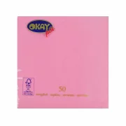 Set servetele de masa, roz rosa, 2 straturi, 33x33 cm, 400 bucati/set