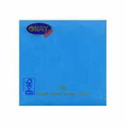 Set servetele de masa, turcoaz, 2 straturi, 33x33 cm, 400 bucati/set