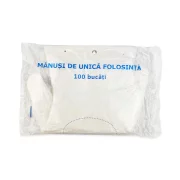 Manusi din folie polietilena, XL, 100 bucati/set