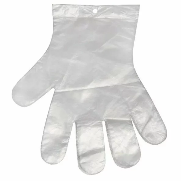Manusi din folie polietilena, XL, 100 bucati/set