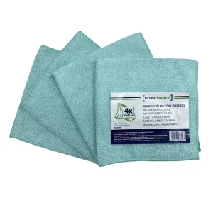 Set 4 lavete microfibra, 40x40 cm, verzi, Prime Source