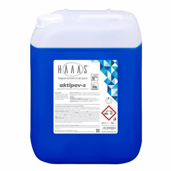 Detergent concentrat profesional pentru intretinere pardoseli, 10 L, Aktipav-S, HAAAS