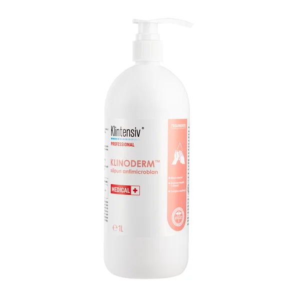 Sapun antimicrobial, fara parfum, 1000 ml, Klinoderm